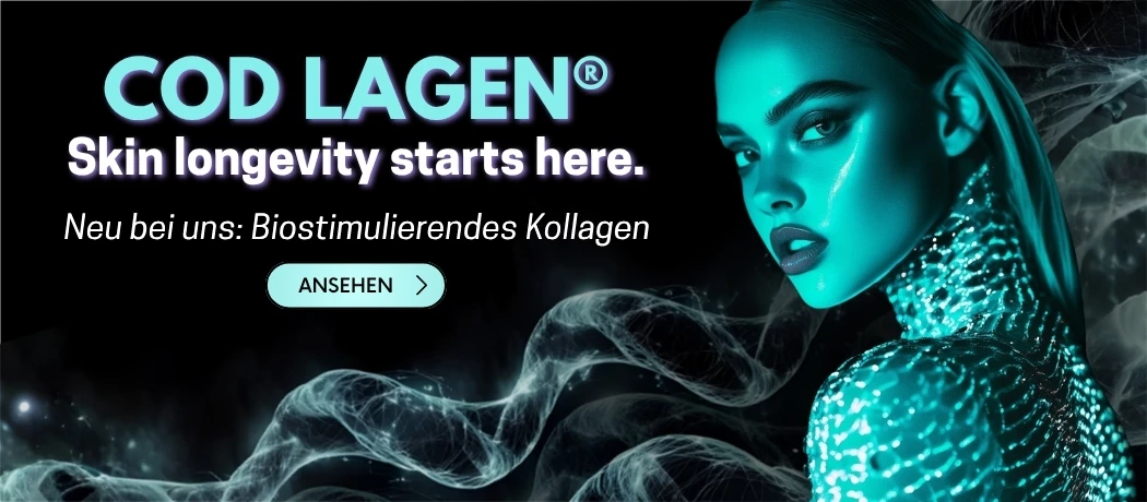 COD LAGEN® Biostimulierendes Kollagen – eine innovative, fischbasierte, kollagenhaltige Hautverjüngungsbehandlung. Neu im Sortiment von DermaGuru.