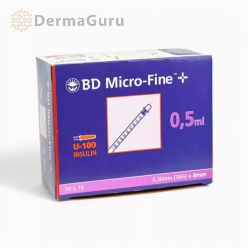 BD Micro-Fine+ Penkanyle 0,5 ml 30G, Einwegspritze, 100 Stk
