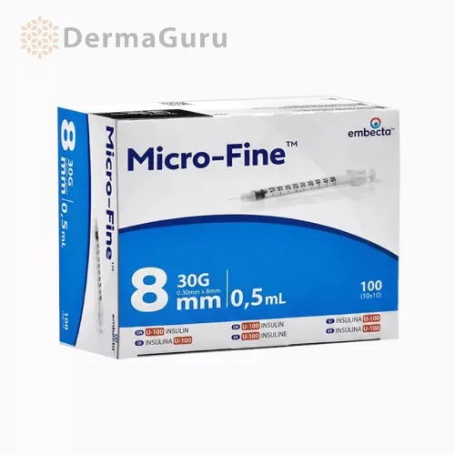 Embecta Micro-Fine+ Penkanyle 0,5 ml 30G, Einwegspritze, 100 Stk