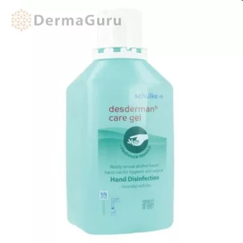   Schülke Desderman Care Gel, alkoholisches Händedesinfektionsmittel mit Panthenol und Vitamin E, mit schonender Wirkung, 500 ml