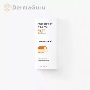   Mesoestetic Mesoprotech Water Veil SPF 50+, ultraleichter Sonnenschutz-Gel-Creme für normale und Mischhaut, 50 ml