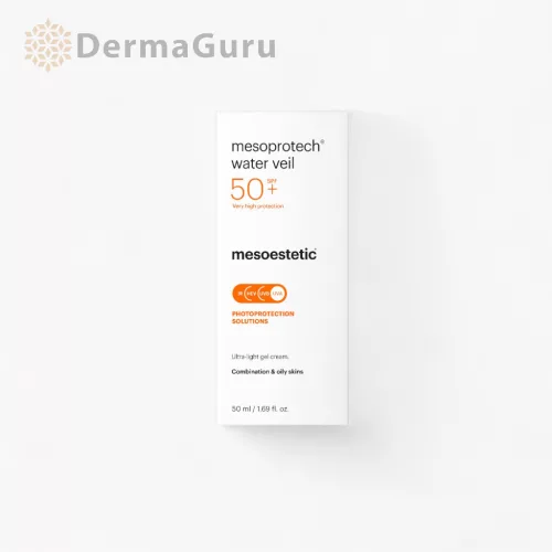 Mesoestetic Mesoprotech Water Veil SPF 50+, ultraleichter Sonnenschutz-Gel-Creme für normale und Mischhaut, 50 ml