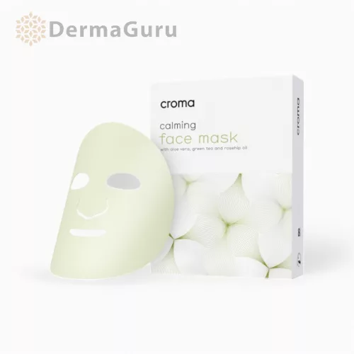 Calming Face Mask, beruhigende Gesichtsmaske, Hyaluronsäuremaske, 8 Stk., Croma