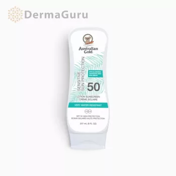   Australian Gold Sensitive Sun Protection Lotion SPF 50, Sonnenschutz-Körperlotion, 237 ml