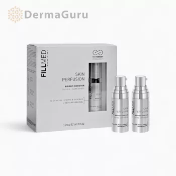   Fillmed Skin Perfusion Bright Booster, intensives Serum gegen Pigmentflecken und ungleichmäßigen Hautton, Zellregeneration und Strahlkraftverstärkung, 3×10 ml