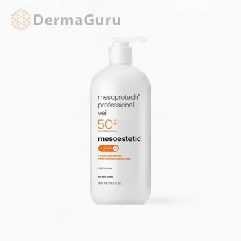   Mesoestetic Mesoprotech Professional Veil, Heim- und professionelle Sonnenschutzbehandlung mit SPF 50+ Schutz, 500 ml
