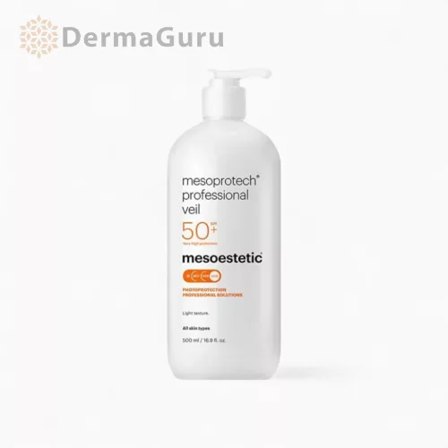 Mesoestetic Mesoprotech Professional Veil, Heim- und professionelle Sonnenschutzbehandlung mit SPF 50+ Schutz, 500 ml