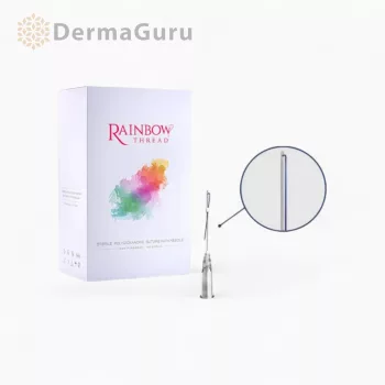   Rainbow Thread Eyelid, Biosfaden zur Anhebung der Augenpartie und Augenbrauen, 30G/25/30, 100 Fäden (5 Beutel x 20 Stk)