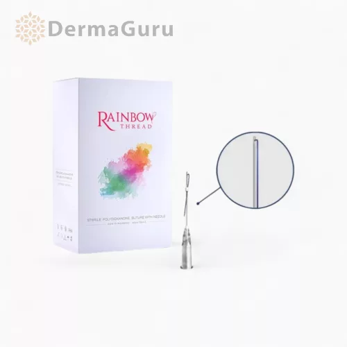 Rainbow Thread Eyelid, Biosfaden zur Anhebung der Augenpartie und Augenbrauen, 30G/25/30, 100 Fäden (5 Beutel x 20 Stk)