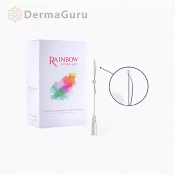   Rainbow Thread Mono, Biosfaden zur Gesichtsstraffung und Konturformung, 27G/60/100, 100 Fäden (5 Beutel x 20 Stk)