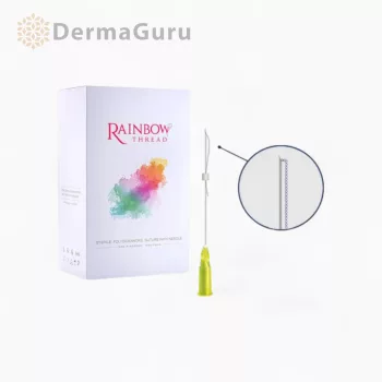   Rainbow Thread Twin, doppelte Biofäden zur Gesichtsstraffung und Konturierung, 26G/38/60, 100 Fäden (5 Beutel x 20 Stk)